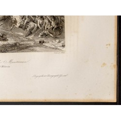 Gravure de 1841 - Bataille de Montereau - 5