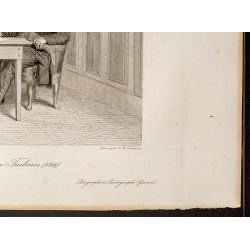 Gravure de 1841 - Portrait de Louis XVIII - 5