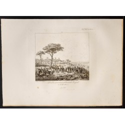 Gravure de 1841 - Expédition d’Espagne - 1