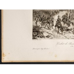 Gravure de 1841 - Bataille de Puerto de Miravete - 4