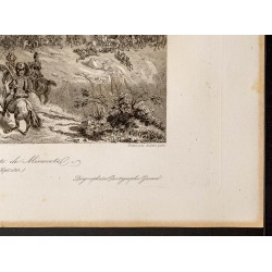 Gravure de 1841 - Bataille de Puerto de Miravete - 5