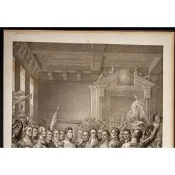 Gravure de 1841 - Proclamation de Louis Philippe - 2