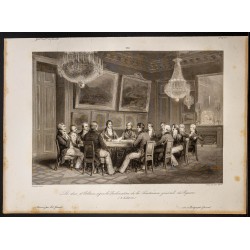 Gravure de 1841 - Proclamation de la lieutenance générale - 1