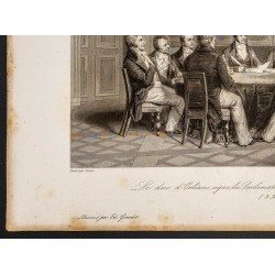 Gravure de 1841 - Proclamation de la lieutenance générale - 4