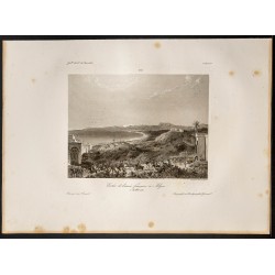 Gravure de 1841 - Entrée de l'armée Française à Alger - 1