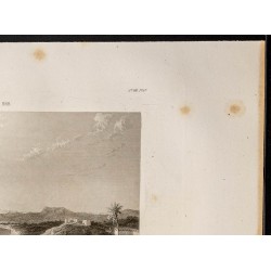 Gravure de 1841 - Entrée de l'armée Française à Alger - 3