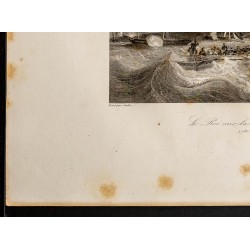 Gravure de 1841 - Louis Philippe à Cherbourg - 4