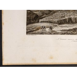 Gravure de 1841 - L'armée arrive devant Constantine - 4