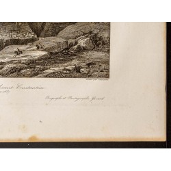Gravure de 1841 - L'armée arrive devant Constantine - 5