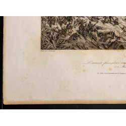 Gravure de 1841 - Bataille du col de Mouzaïa - 4