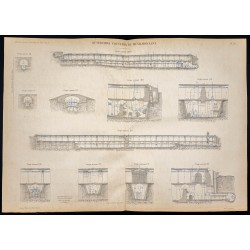 Gravure de 1882 - Réservoir de Ménilmontant - 1