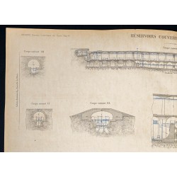 Gravure de 1882 - Réservoir de Ménilmontant - 2