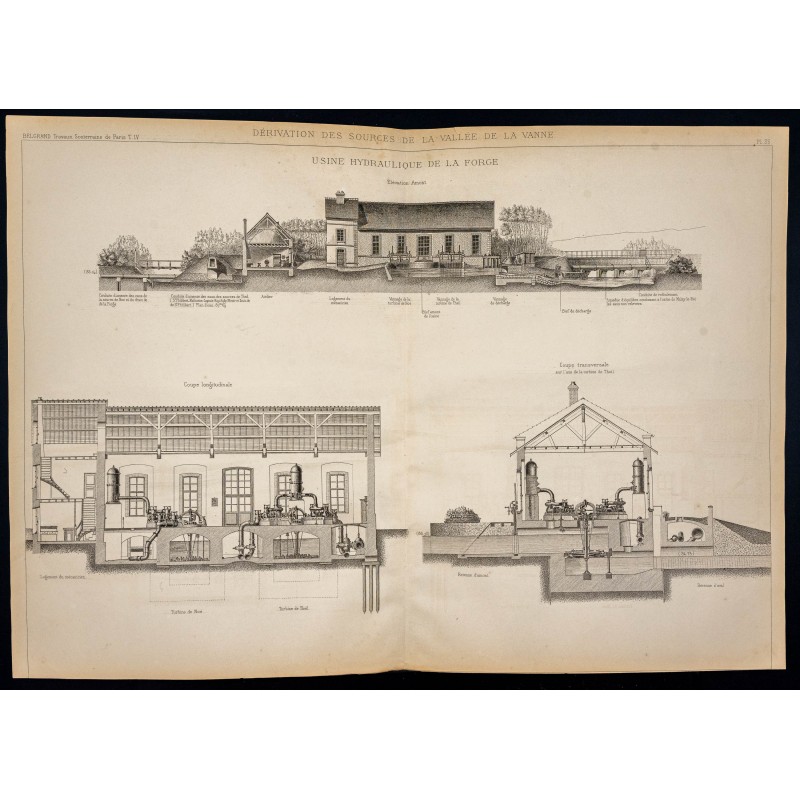 Gravure de 1882 - Usine hydraulique de la Forge - 1