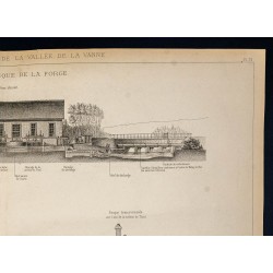 Gravure de 1882 - Usine hydraulique de la Forge - 3