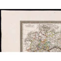 Gravure de 1827 - Carte générale de l'Allemagne - 2