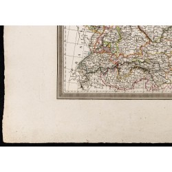 Gravure de 1827 - Carte générale de l'Allemagne - 4
