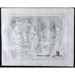 Gravure de 1833 - Département des Côtes-d'Armor - 1