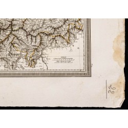 Gravure de 1827 - Carte de la Suisse - 5