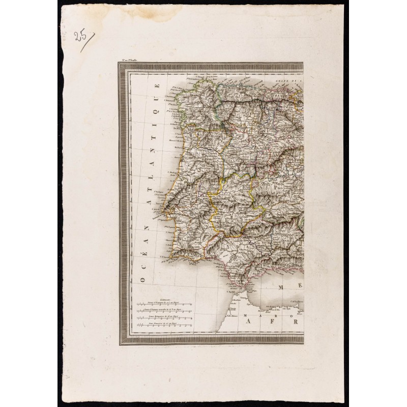 Gravure de 1827 - Espagne & Portugal - 1