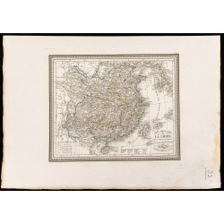 Gravure de 1827 - Carte de la Chine - 1