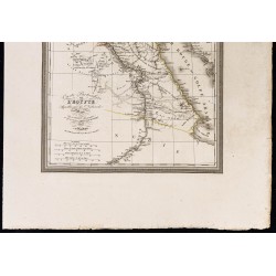 Gravure de 1827 - Carte de l'Égypte - 3