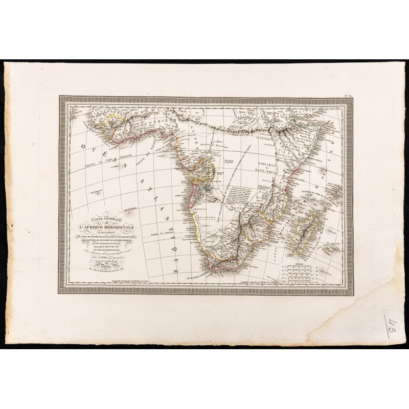 Gravure de 1827 - Afrique du sud - 1