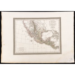 Gravure de 1827 - Mexique & Guatemala - 1