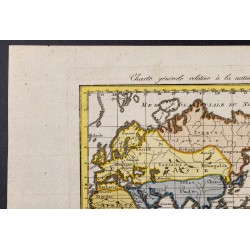 Gravure de 1810 - Carte du monde des vêtements - 2
