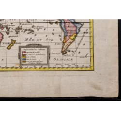 Gravure de 1810 - Carte du monde des vêtements - 5