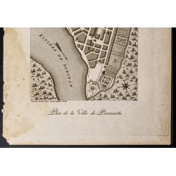 Gravure de 1798 - Plan de la ville de Paramaribo - 3