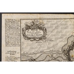 Gravure de 1720ca - Plan ancien de Douai - 2