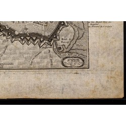 Gravure de 1720ca - Plan ancien de Douai - 5