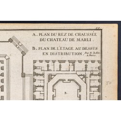 Gravure de 1720 - Château de Marly - 3