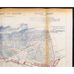 Gravure de 1884 - Plan du port du Havre - 3