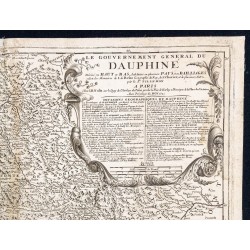 Gravure de 1690ca - Carte du Dauphiné - 3