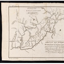 Gravure de 1787 - Muskinghum, Grand Castor et Scioto - 2