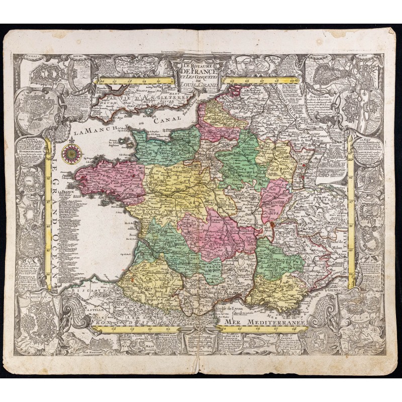 Gravure de 1760ca - Royaume de France - 1