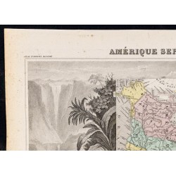 Gravure de 1845ca - Amérique du Nord - 2