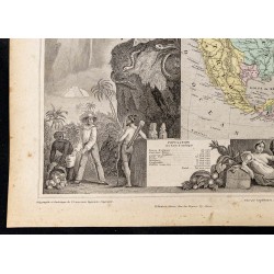 Gravure de 1845ca - Amérique du Nord - 4