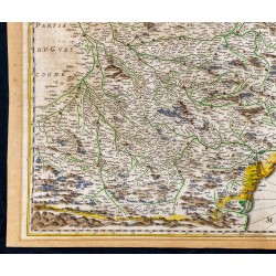 Gravure de 1650ca - Carte du Languedoc - 4