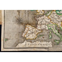 Gravure de 1794 - Carte et tableau de l'Europe - 5