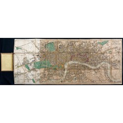 Gravure de 1847 - Plan de la ville de Londres - 2