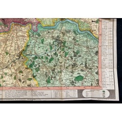 Gravure de 1822 - Plan de Londres et ses environs - 6