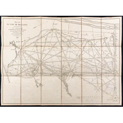 Gravure de 1836 - Bois de Boulogne - 1