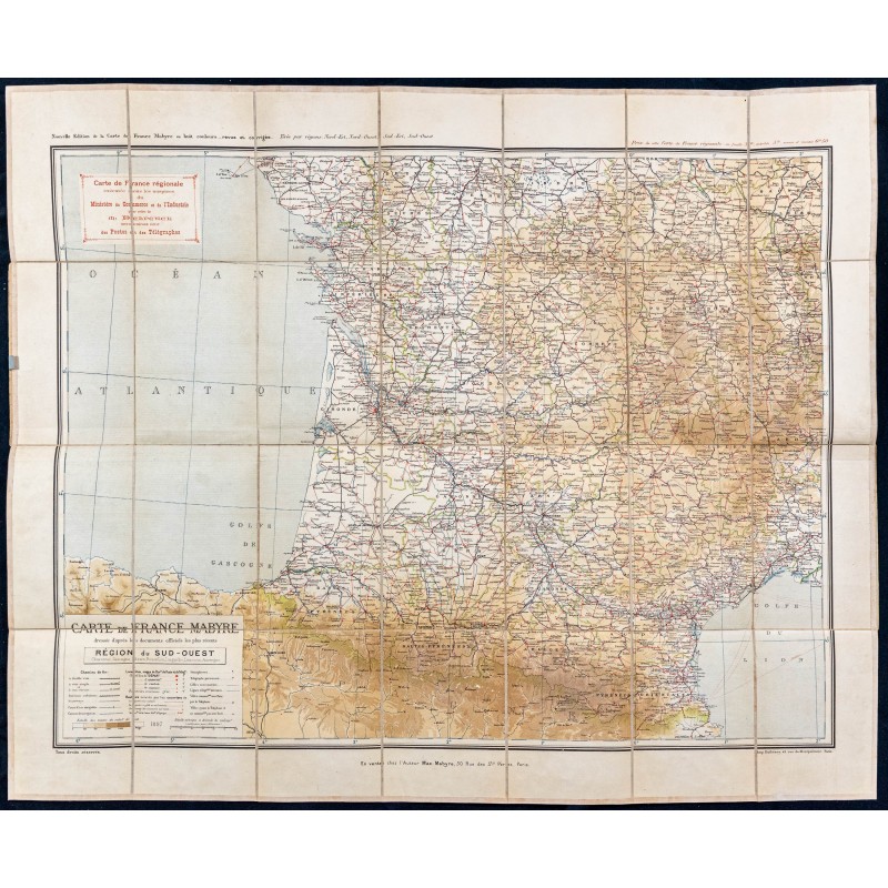 Gravure de 1897 - Région du Sud-Ouest - 1