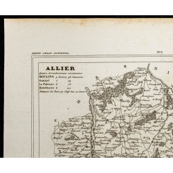 Gravure de 1833 - Département de l'Allier - 2