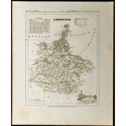 Gravure de 1833 - Département des Ardennes - 1