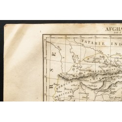 Gravure de 1843 - Carte de l'Afghanistan - 2