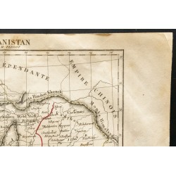 Gravure de 1843 - Carte de l'Afghanistan - 3