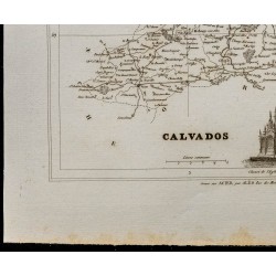 Gravure de 1833 - Département du Calvados - 4